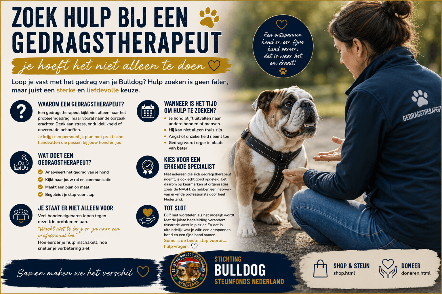 Zoek hulp bij een gedragstherapeut – je hoeft het niet alleen te doen 🐾